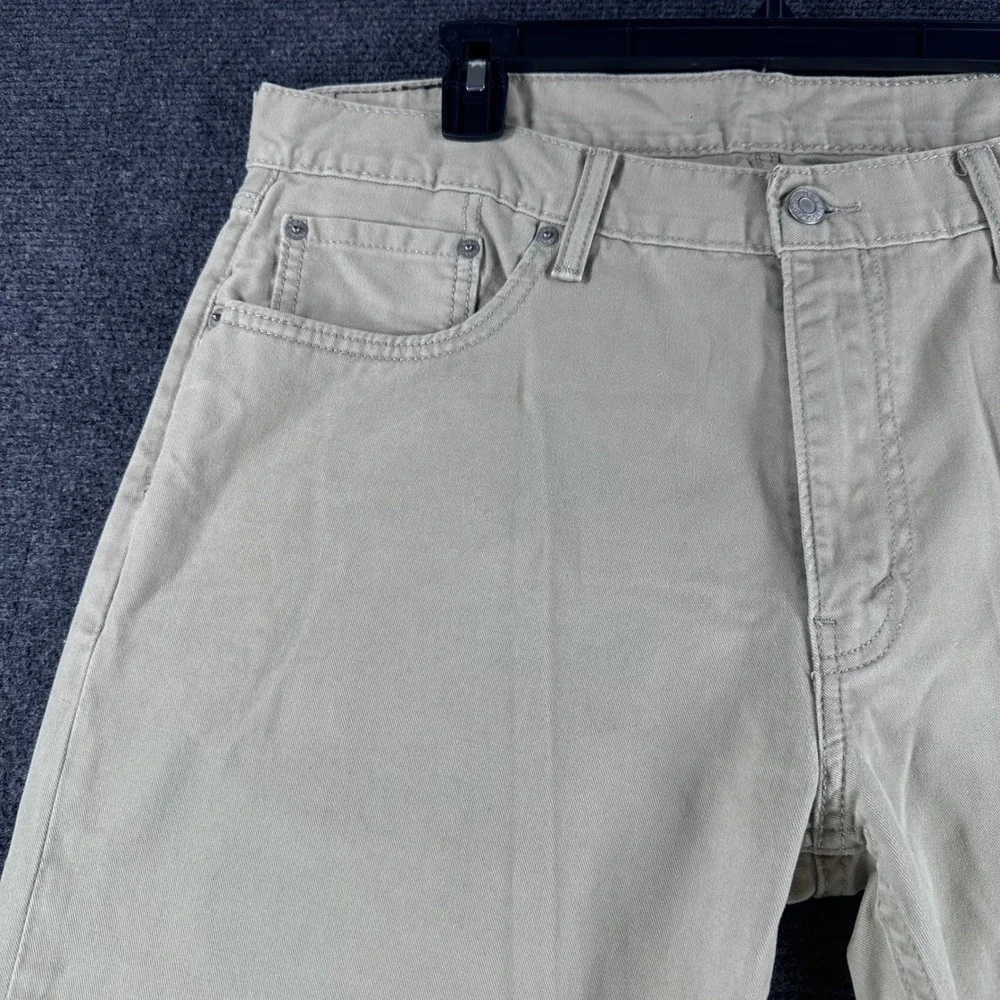 Levi's 559 Relaxed Straight Jeans Mens 36x32 W36 L32 Tan Khaki Denim Pants